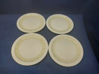 Vintage Syracuse China Restaurant Ware Classic Bronze Set/4 Bread/butter Plates