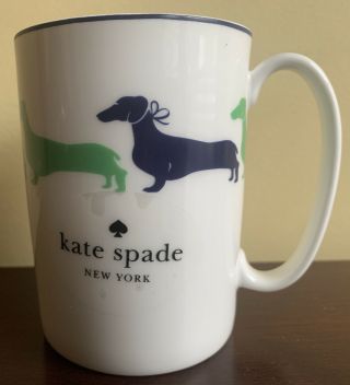 Kate Spade York Wickford Dachshund By Lenox 10oz Mug Coffee Cup With Tag