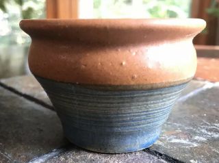 Vintage Mw Studio Art Pottery Bowl Clay Flower Pot Vase Handmade Signed Morrett