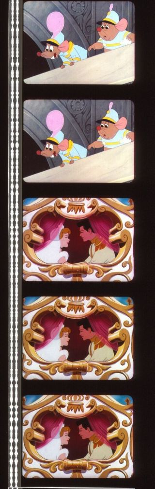 Cinderella 35mm Film Cell Strip Very Rare A162