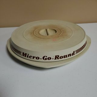 Vintage Nordic Ware Micro Go Round Microwave Turntable Wind Up Rotating Base
