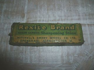 Vintage Rexite Brand Silicon Carbide Sharpening Stone