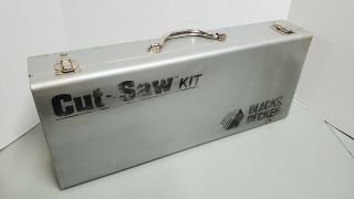 Vintage Black & Decker Cut Saw Metal Tool Case Box Only.  Reciprocating Saw