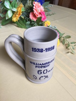 Williamsburg 1998 - Pottery Stoneware Mug - 60 Years