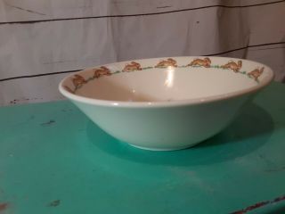 Bunnykins Royal Doulton " Picnic " Cereal Bowl Made In England 1936 Bone China