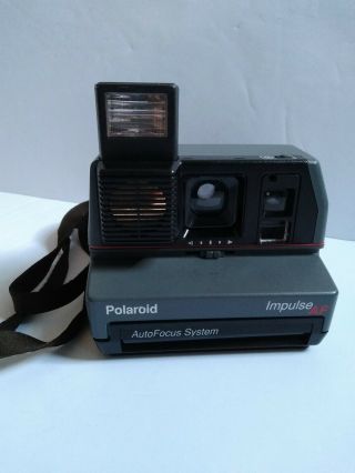Vintage Polaroid Impulse Af Auto Focus Camera With Strap