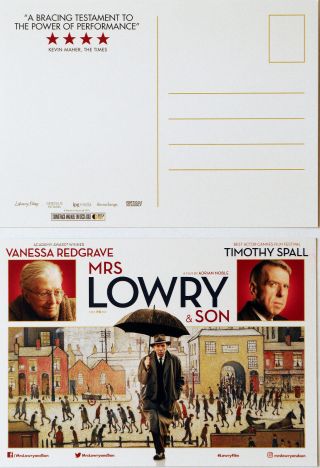 Mrs Lowry & Son Film Postcards X 2 - Timothy Spall Vanessa Redgrave - L S Lowry