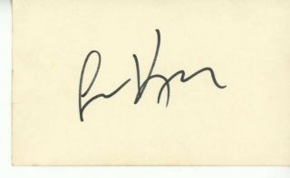 Larry King 1933 - 2021 Signed 3x5 Index Card Ic