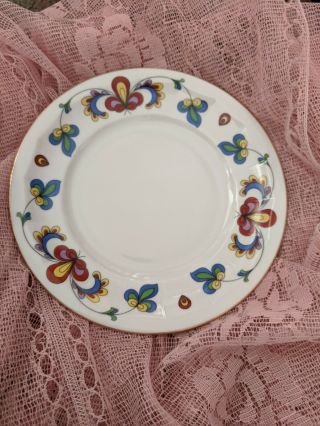 Porsgrund Farmers Rose Bread And Butter Plate
