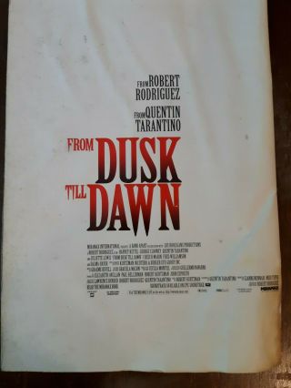 Fred Williamson The Hammer Signed Japanese From Dusk Till Dawn program ONLY ONE? 3