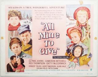 The Day They Gave Babies Away 1957 Glynis Johns,  Cameron Mitchell Us Title Card