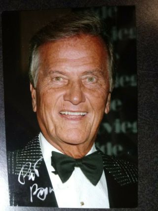 Pat Boone Authentic Hand Signed Autograph 4x6 Photo Actor & Music Legend - To Bob