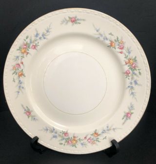 Vintage 1950 Homer Laughlin Eggshell Georgian Dinner Plate 10” Floral Gold Rim