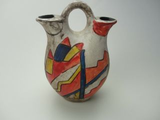 Double Spout Wedding Art Vase Water Pottery Ceramic Jug Southwest