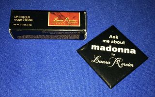 Vintage Set Madonna By Laura Mercier Lipstick,  Button