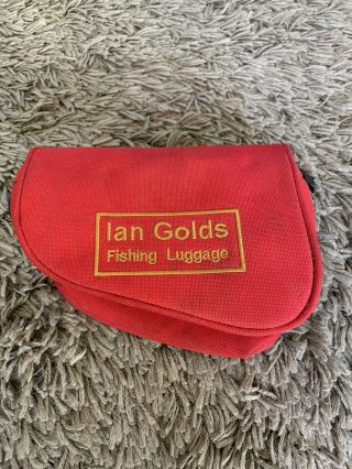 Ian Golds Small Multiplier Reel Pouch Vintage Reel Case Fishing Luggage Pouch