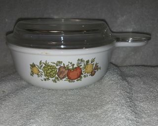 Vintage Rare Spice Of Life Corning Ware P - 150 - B 7” Soup Bowl W/lid 550 Ml