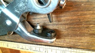 Vintage? Revolving Leather Hole Punch Tool Pliers Belt Puncher Rivet Eyelets