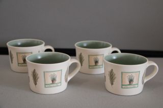 Set Of 4 Pfaltzgraff Naturewood Coffee Mugs