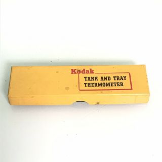 Vintage Kodak Tank And Tray Thermometer Darkroom Developing Gauge - Box