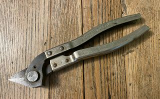 Vintage A.  J.  Gerrard & Co Banding Shear Cutter Industrial Hand Tool 2