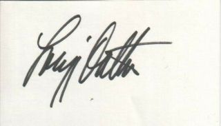 Lacy Dalton Autographed Index Card American Country Singer & Songwriter
