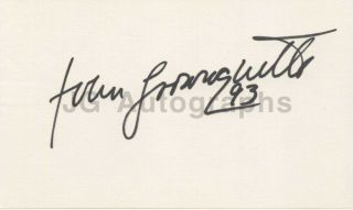John Larroquette - Television Actor " Night Court " - Signed 3x5 Card