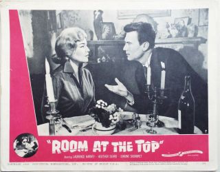 Room At The Top 1959 Laurence Harvey Glaring At Simone Signoret Us Lobby Card