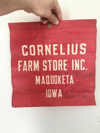 Vtg Cornelius Farm Store Maquoketa Iowa Ia Feed Seed Sign Gas Oil Sign