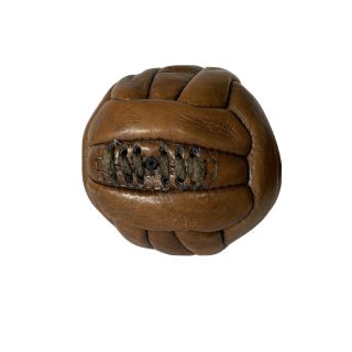 Vintage Leather Soccer Ball 6”