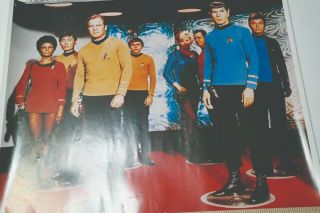 Rare Star Trek Crew Vintage Poster 20 X 16.  5