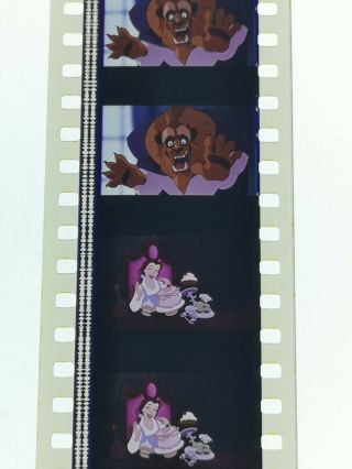 Beauty And The Beast Film Cells 35mm Trailer Cel Cartoon 1991 Walt Disney Movie