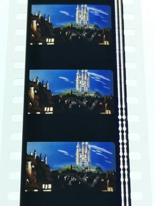 Cinderella 35mm Film Cells Trailer Flat Strip 10 Frame Vintage Disney 1950 Tv