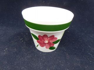 Vintage 4 " Stangl Pottery Trenton Nj Usa Small Hand Painted Flower Pot