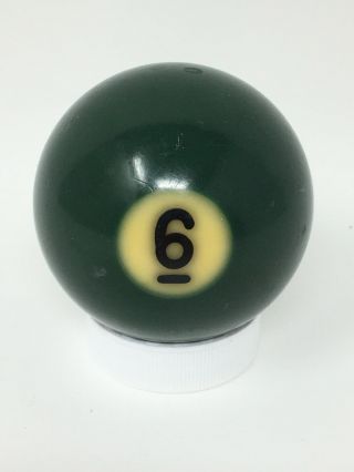 Vintage Bakelite Snooker Billiard Pool Ball 6 Green Solid Replacement 53.  4mm