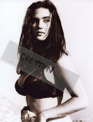 Sexy Busty Jennifer Connelly In Bra Rare Bw Print