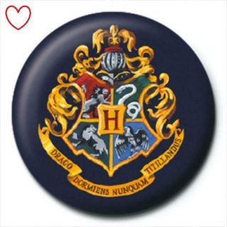 Official Harry Potter Badge Hogwarts Crest Button Pin