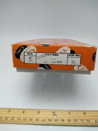 Vintage Case Xx Knife/ Scissors Empty Box Orange/pumpkin Color 10 " X4.  25 " X 1.  5 "