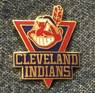 Cleveland Indians Lapel Pin Chief Wahoo Mlb Baseball Vintage 1988 By Peter David