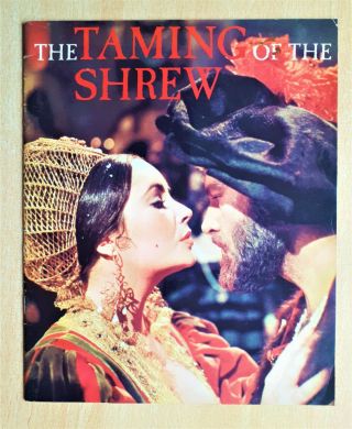 The Taming Of The Shrew 1967 Film Souvenir Brochure Elizabeth Taylor Etc