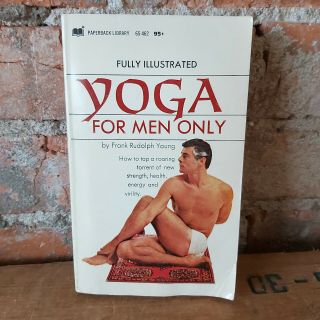 Vintage 1970s Yoga For Men Only Paperback Book Frank Rudolph Young