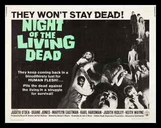 Night Of The Living Dead 1968 35mm Film Cell Strip Very Rare Var_i