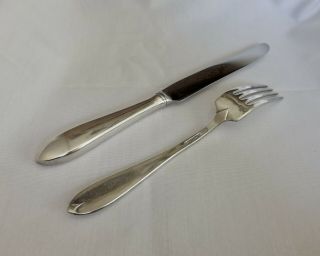 Vintage Silverplate R Wallace 1835 Knife and Fork 2