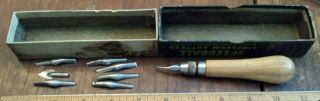 Vintage Speedball Linoleum Cutter With 8 Blades