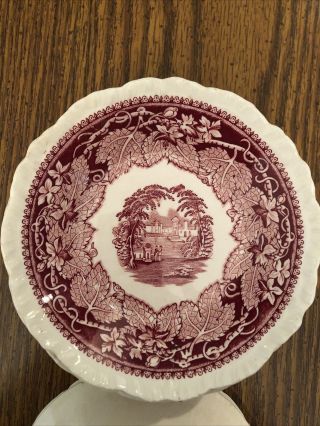 4 Small Bowls - Masons Vista England - Pink
