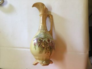 Vintage RH Royal Wettina Austria Handpainted Vase/Pitcher 3