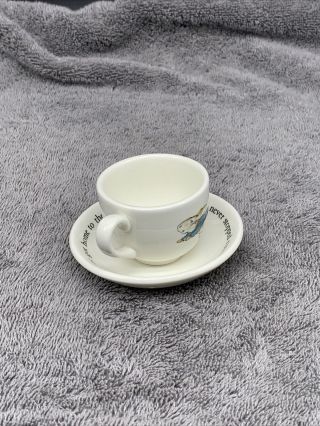Wedgwood Peter Rabbit Childs Mini Cup and Saucer from Childs Tea Set 2