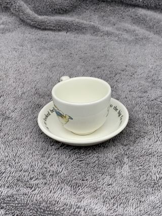Wedgwood Peter Rabbit Childs Mini Cup and Saucer from Childs Tea Set 3