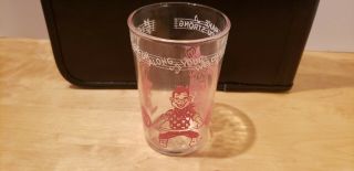 Vtg.  1953 Howdy Doody Orange Jelly Glass Featuring Howdy,  Clarabell