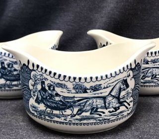 Vintage Currier And Ives By Royal Gravy Boat